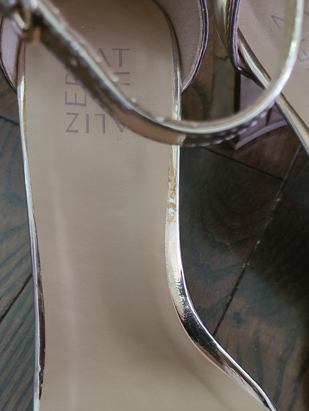 New Naturalizer Vera Rose Gold Ankle-Strap Block Heel Sandals - Women Size 9 - Picture 10 of 13